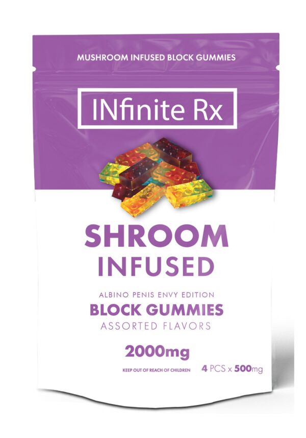 INfinite-Rx-Shroom-Infused-Albino-Penis-Envy-Edition-Block-Gummies-Edibles-Front (2)