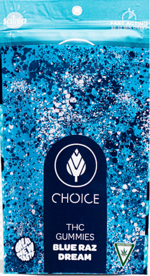 Buy Choice Chews | Blue Raz (Sativa) | 100mg Online