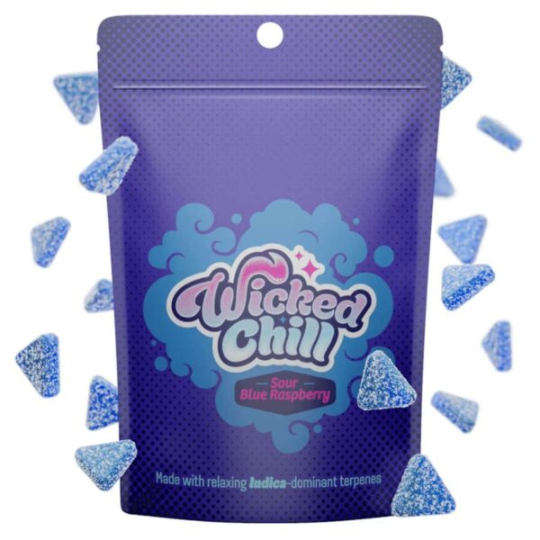 Buy Wicked | Chill | Blue Raspberry (Indica) | Gummies | 100mg Online